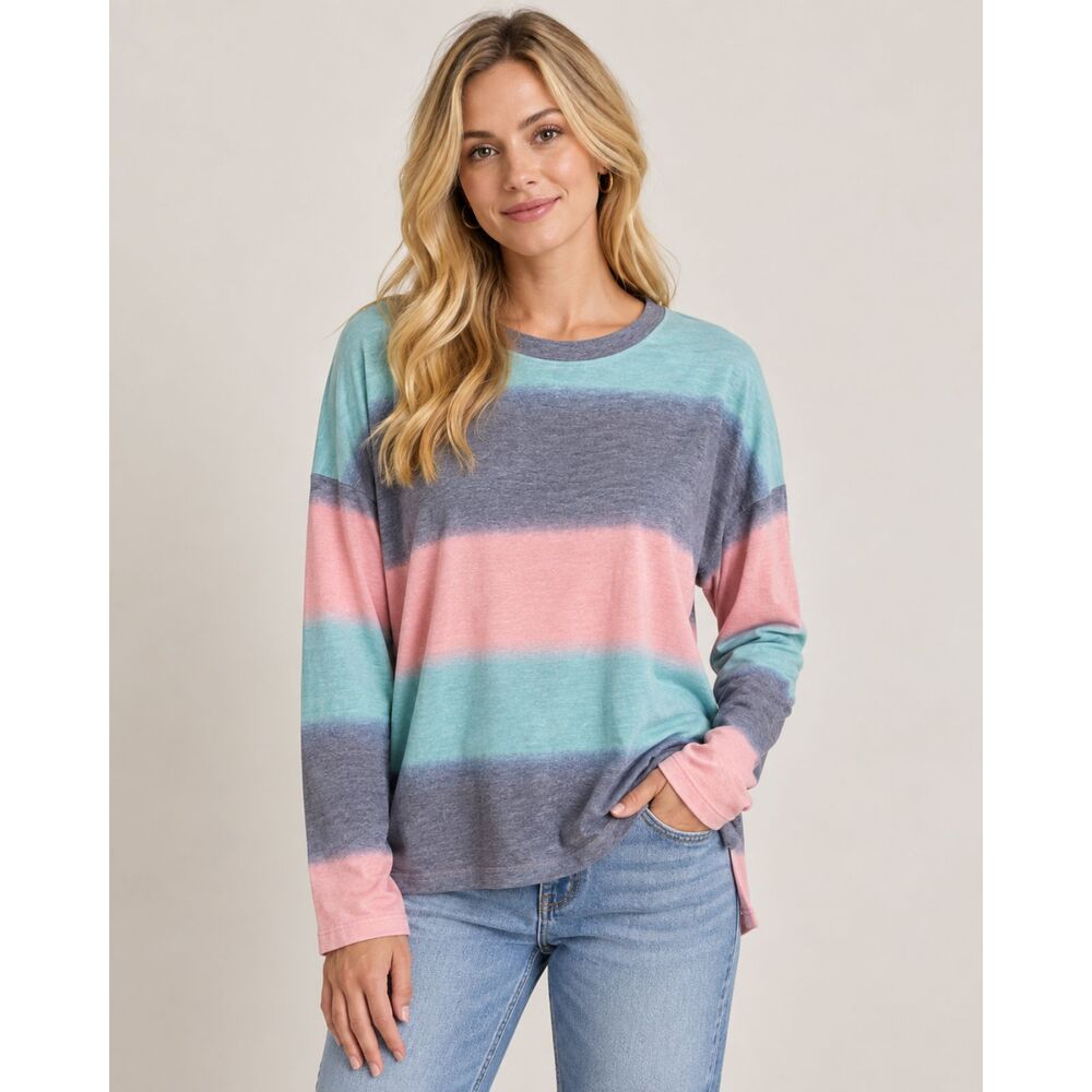 Fate Women's Ombre Long sleeve Shirt Size S NWT